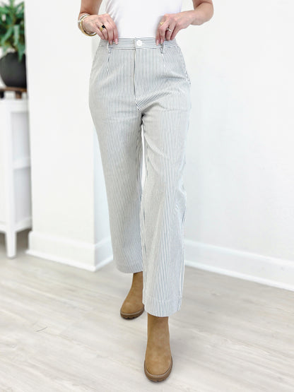 Pinstripe Casual Pants