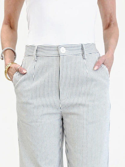 Pinstripe Casual Pants