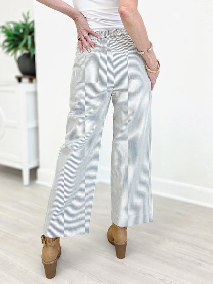 Pinstripe Casual Pants