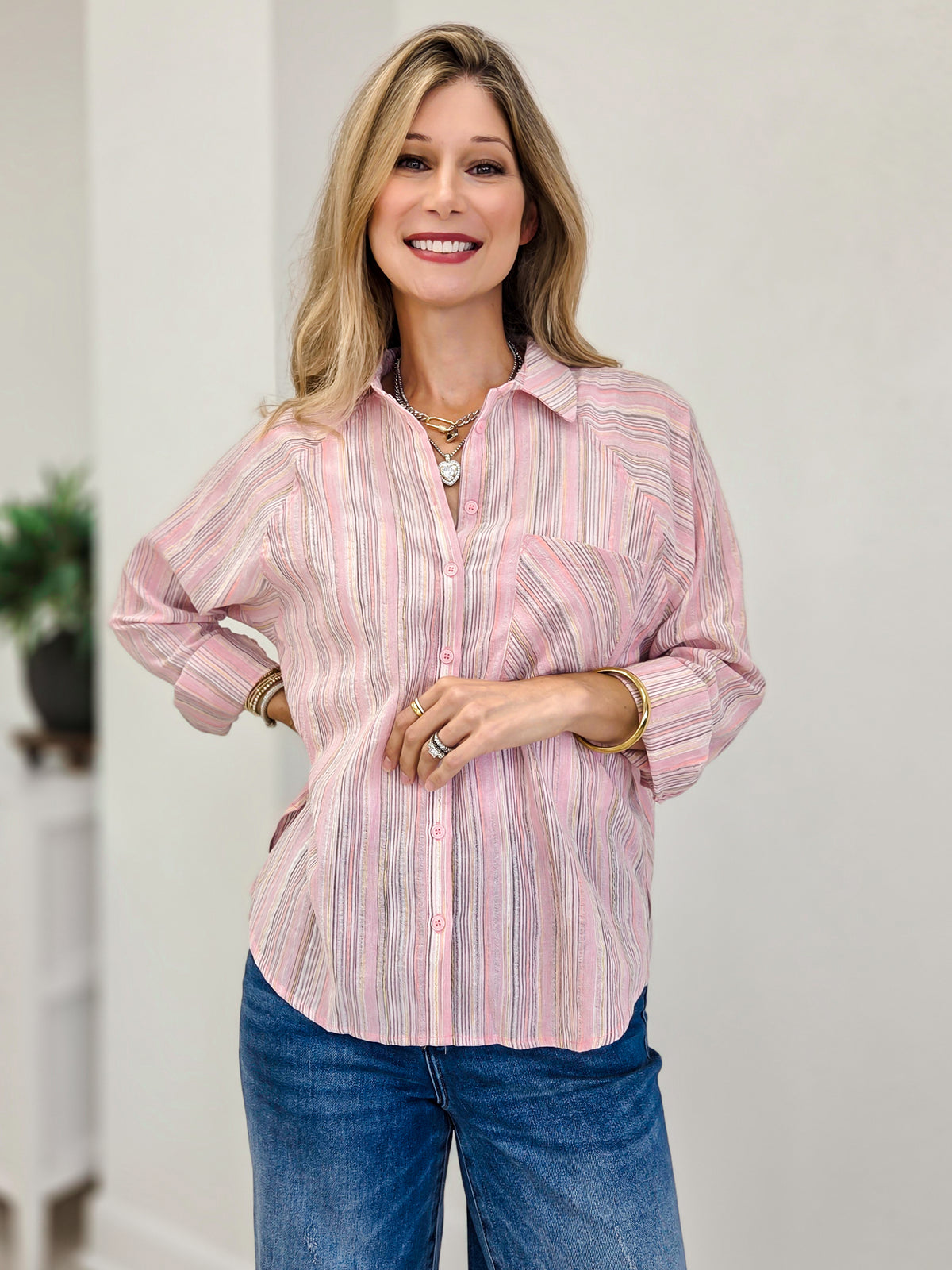 Cottage Cutie Button Down Top
