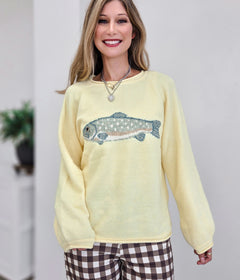 Hooked On You Fish Sweater