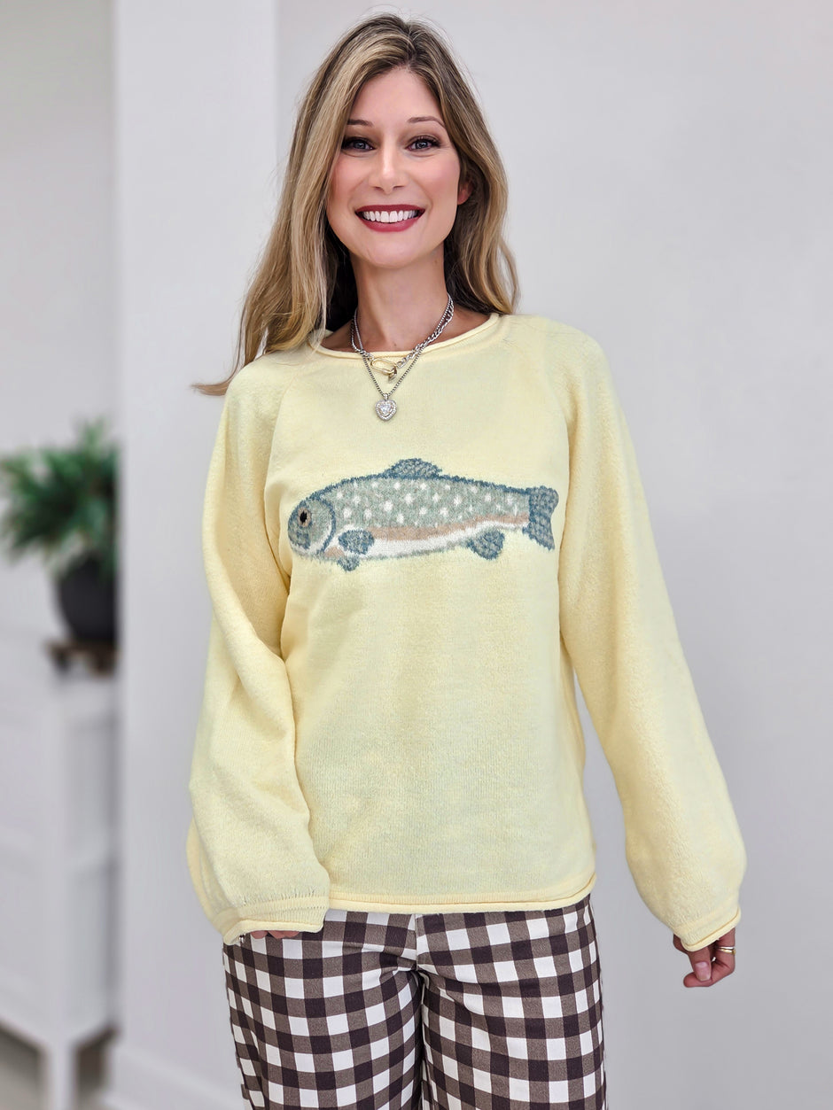 Hooked On You Fish Sweater