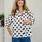 Simply Dotted Button Down Blouse