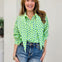 Dottie Darling Blouse With Neck Tie Detail