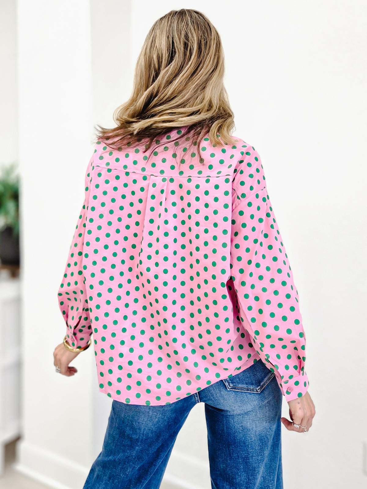 Dottie Darling Blouse With Neck Tie Detail