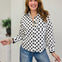 Lottie Embroidered Scallop Trim Cotton Shirt