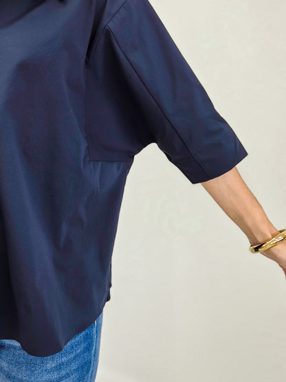 Kaia Modern Oversized Button Down Top