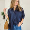 Kaia Modern Oversized Button Down Top