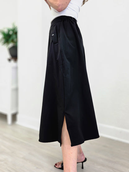 Sandy Poplin Wide Leg Pants