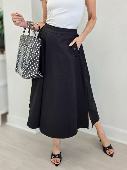 Sandy Poplin Wide Leg Pants