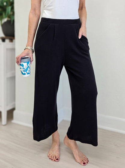 Casual All Day Brushed Rib Pants