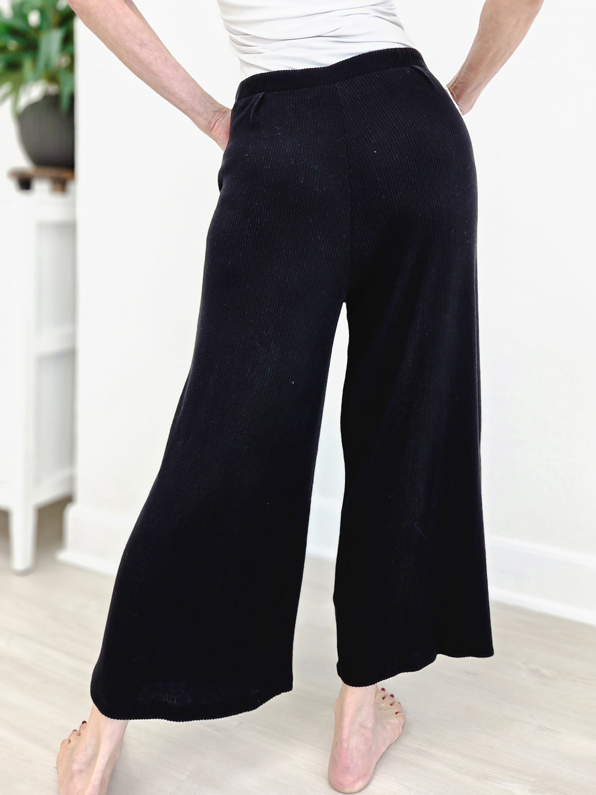 Casual All Day Brushed Rib Pants