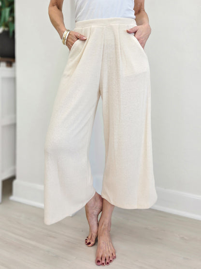 Casual All Day Brushed Rib Pants