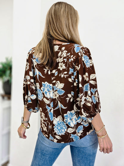 Blooming Belle V Neck Blouse