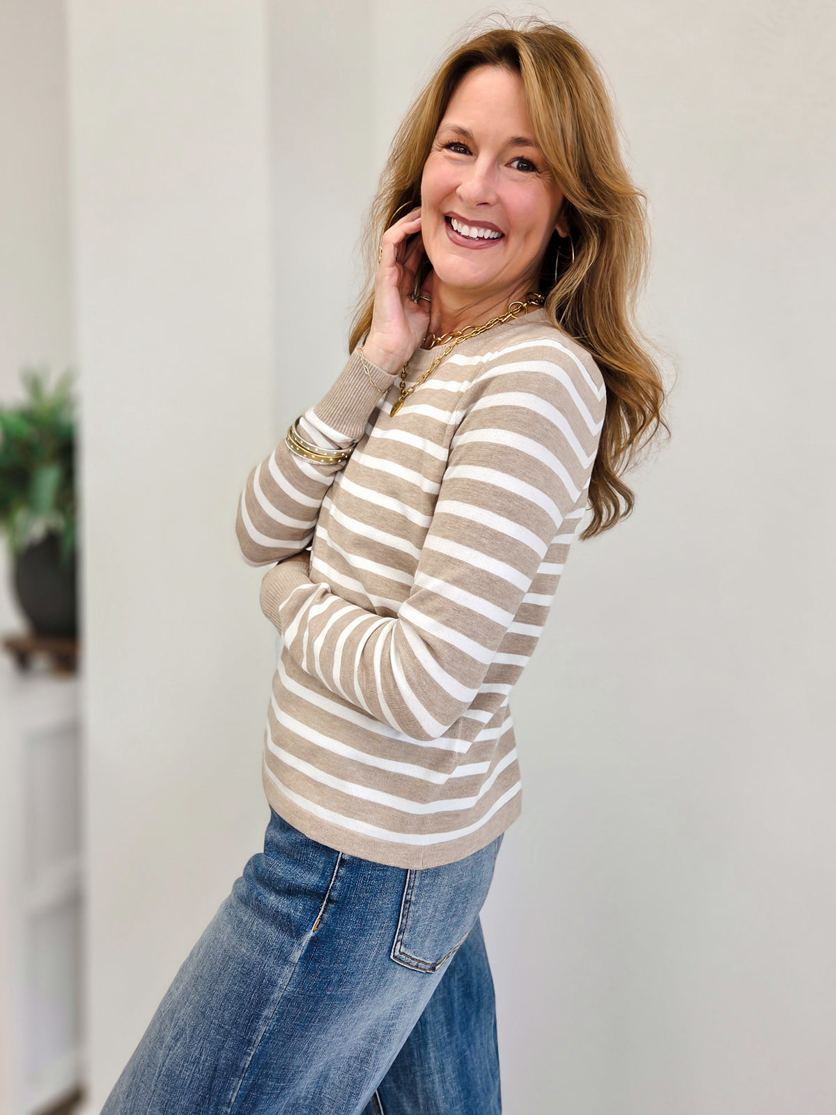 Easy Does It Striped Sweater