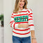 MERRY Holiday Striped Sweater