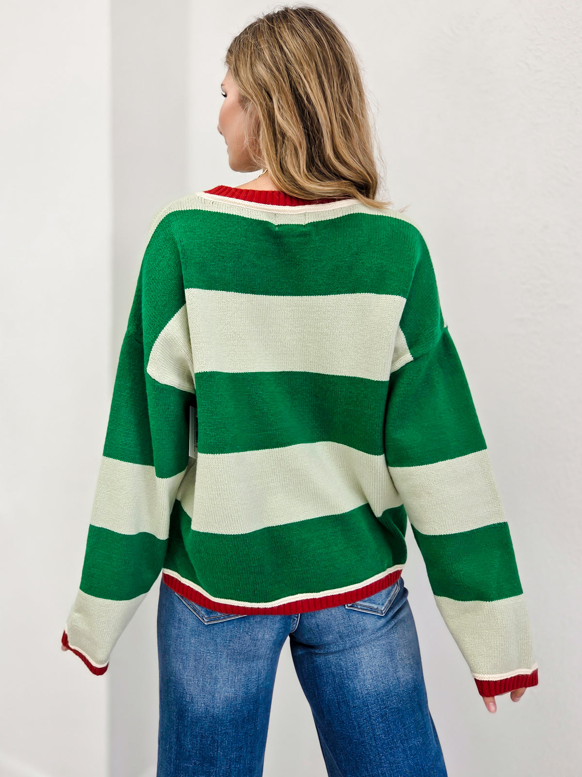 Cozy Christmas Stripe Sweater