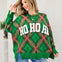 Ho Ho Ho Plaid Christmas Sweater