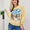 Starry Christmas Night Graphic Top