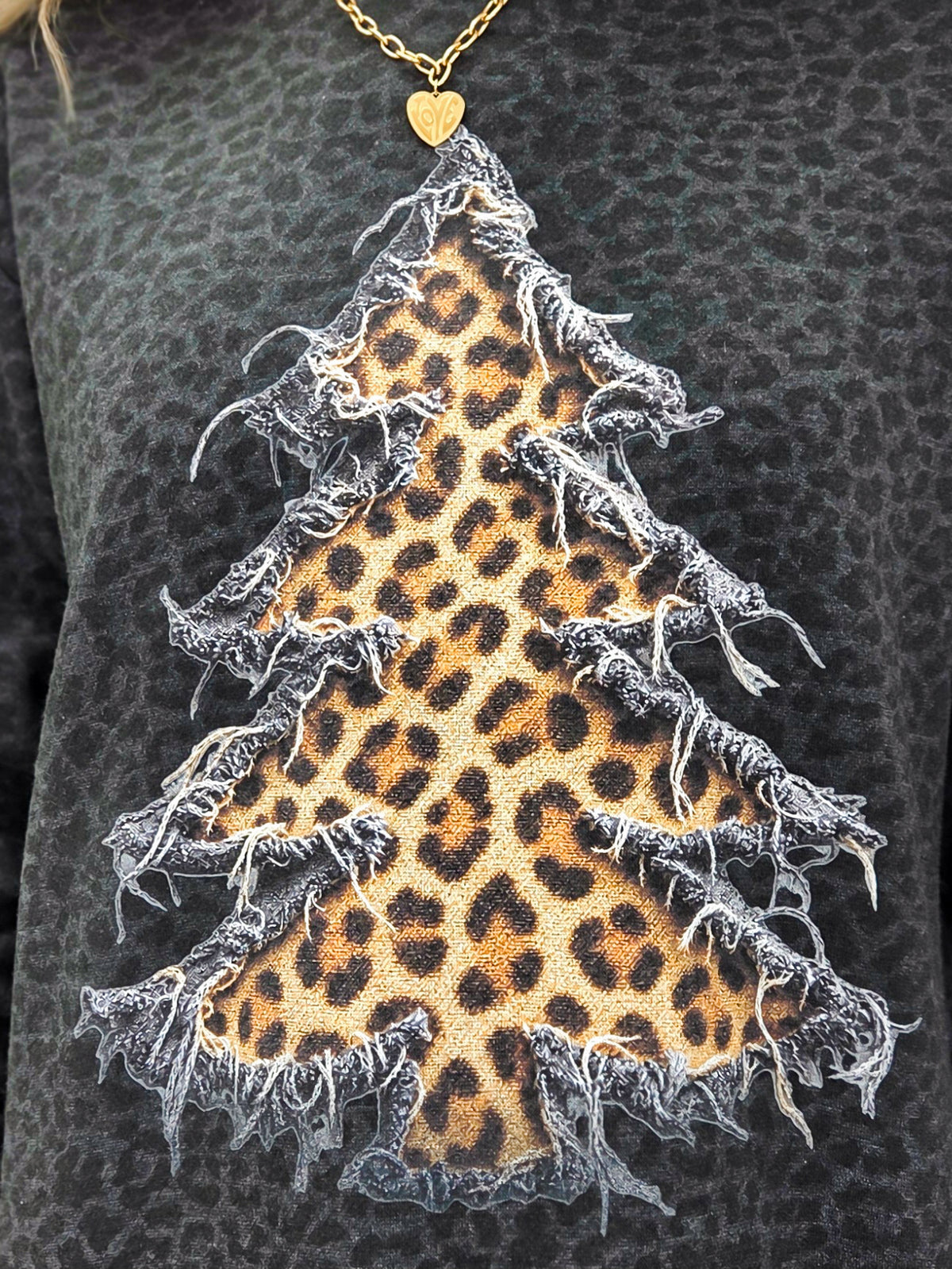 Leopard Inside Out Tree Sweatshirt