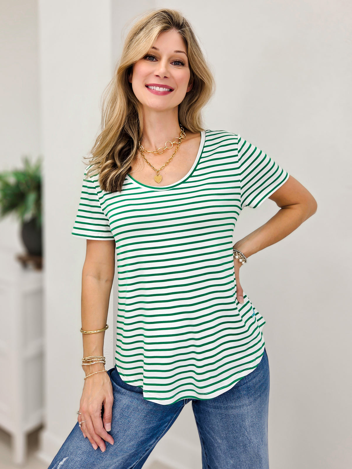 The Dreamy Scoop Neck Short Sleeve Top - Haunted Hues Collection