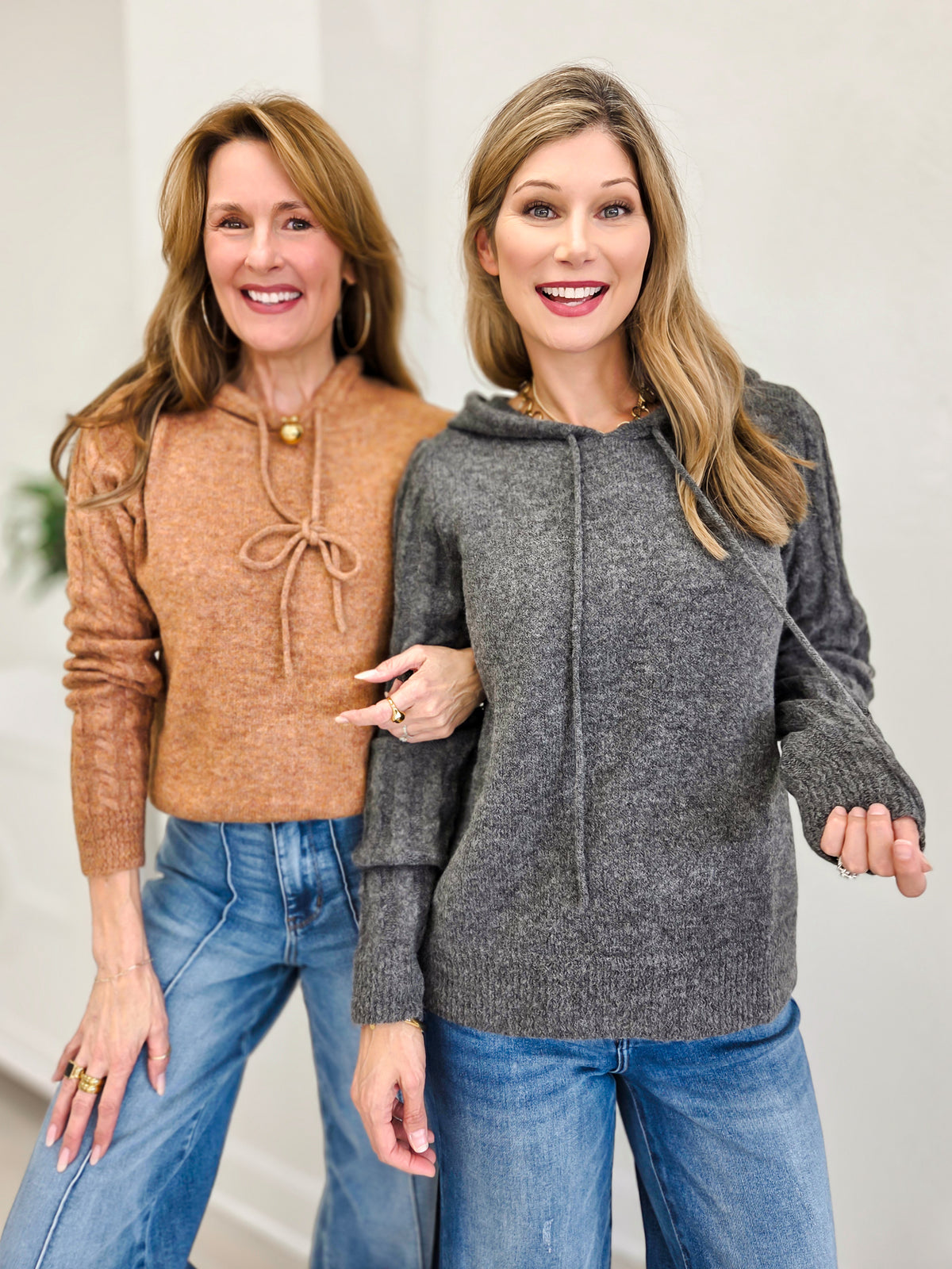 Warm & Wander Cable Knit Hooded Sweater