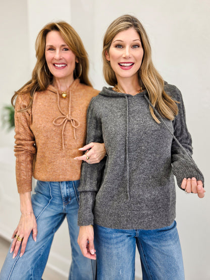 Warm & Wander Cable Knit Hooded Sweater