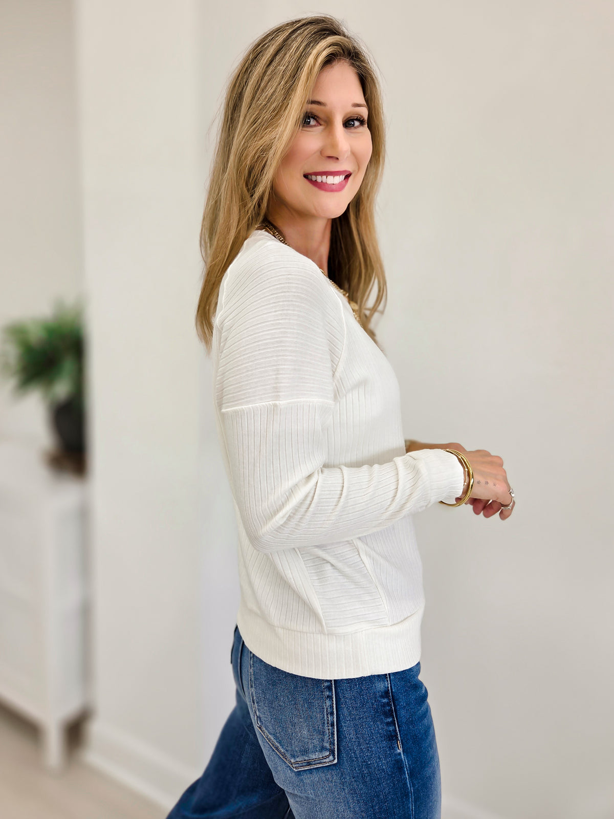 Long Story Short Wide Rib Knit Pullover Top