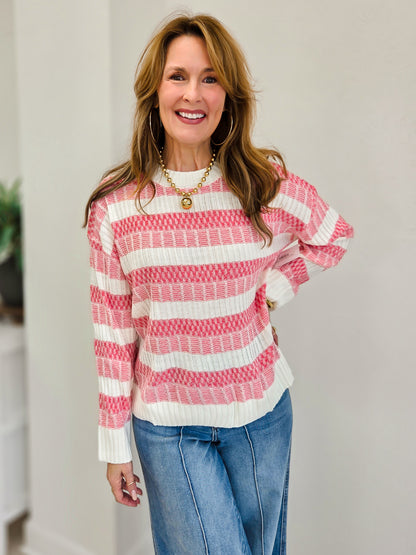 Simply Smitten Striped Sweater