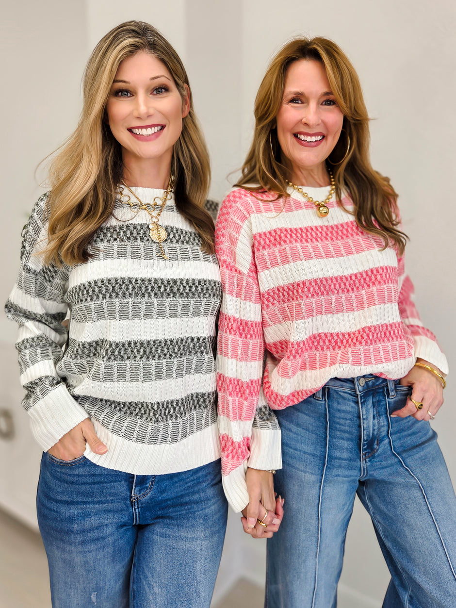 Simply Smitten Striped Sweater