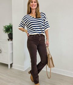 Mica Denim- Clinker High Rise Bootcut Jean