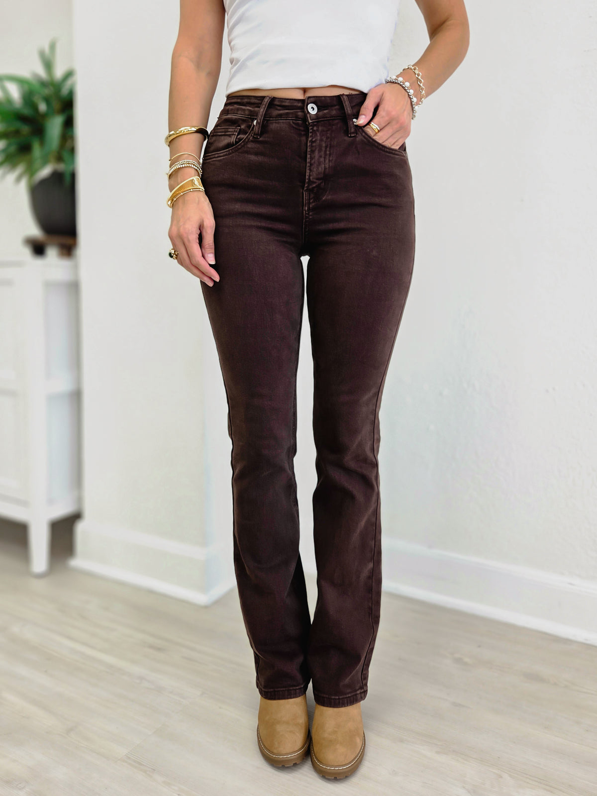 Mica Denim- Clinker High Rise Bootcut Jean
