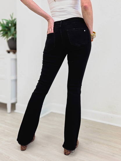 MICA Denim Mid Rise Slim Boot Cut Jeans