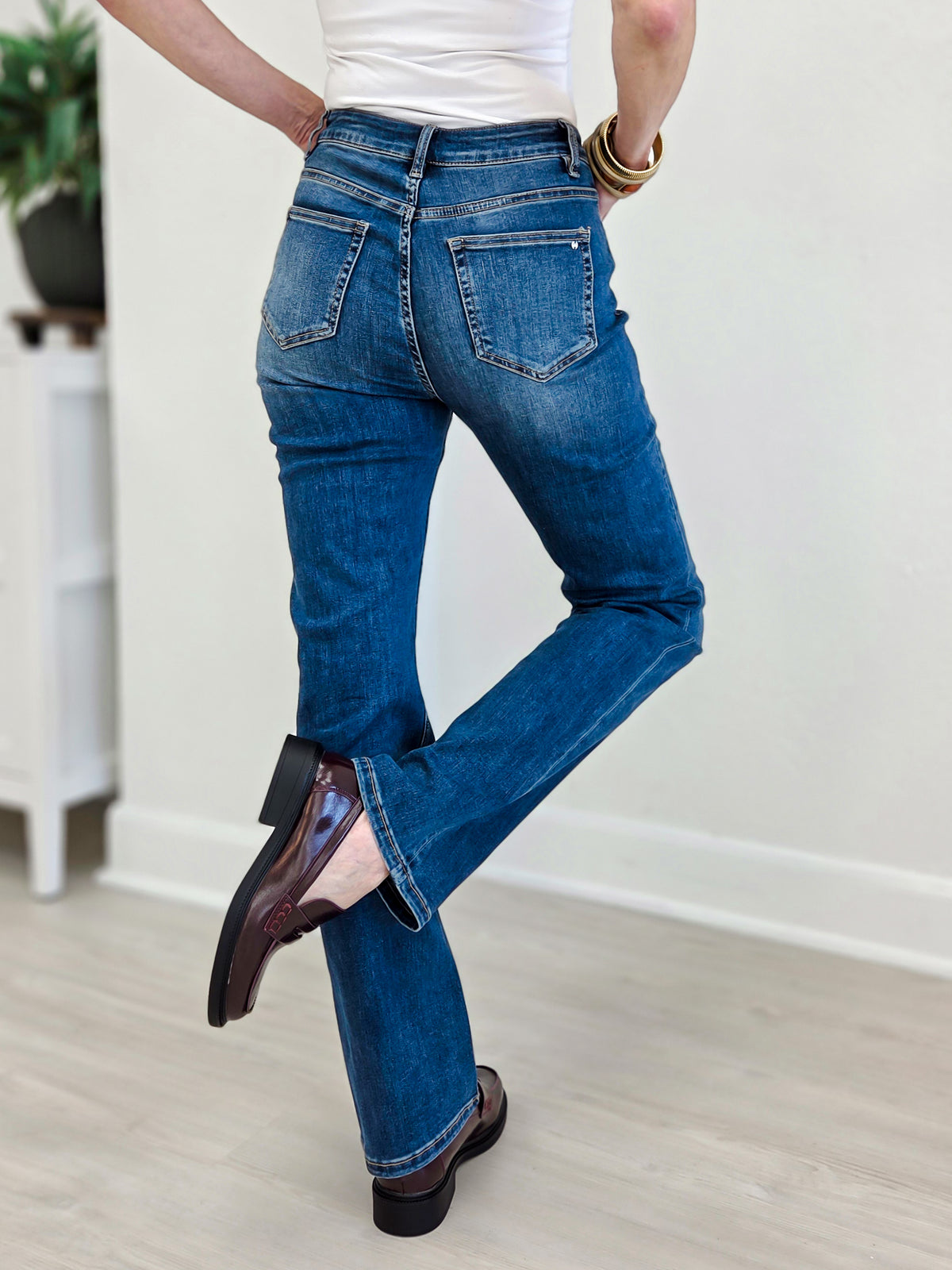 Mica Denim - DoYou Blue High Rise Straight Leg Jean