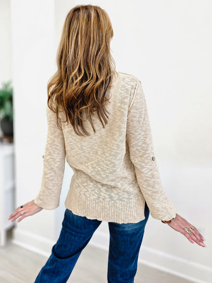 Slub Yarn Light Sweater