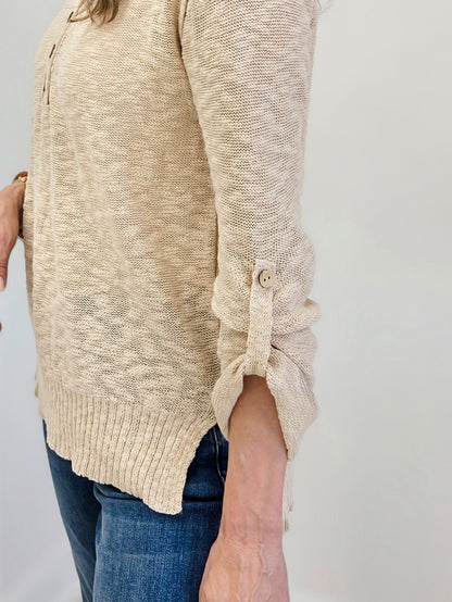 Slub Yarn Light Sweater