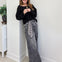 Judy Blue SOMBRA Mid-Rise Palazzo Split Back Yoke Jeans