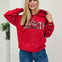 Merry Patchwork Oversized Hoodie Sweater