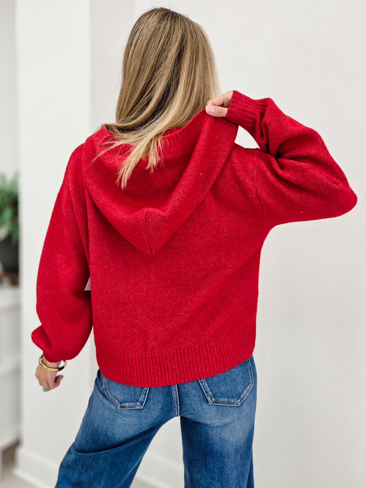 Merry Patchwork Oversized Hoodie Sweater