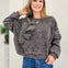 Washed Flower Patch Oversized Sweatshirt