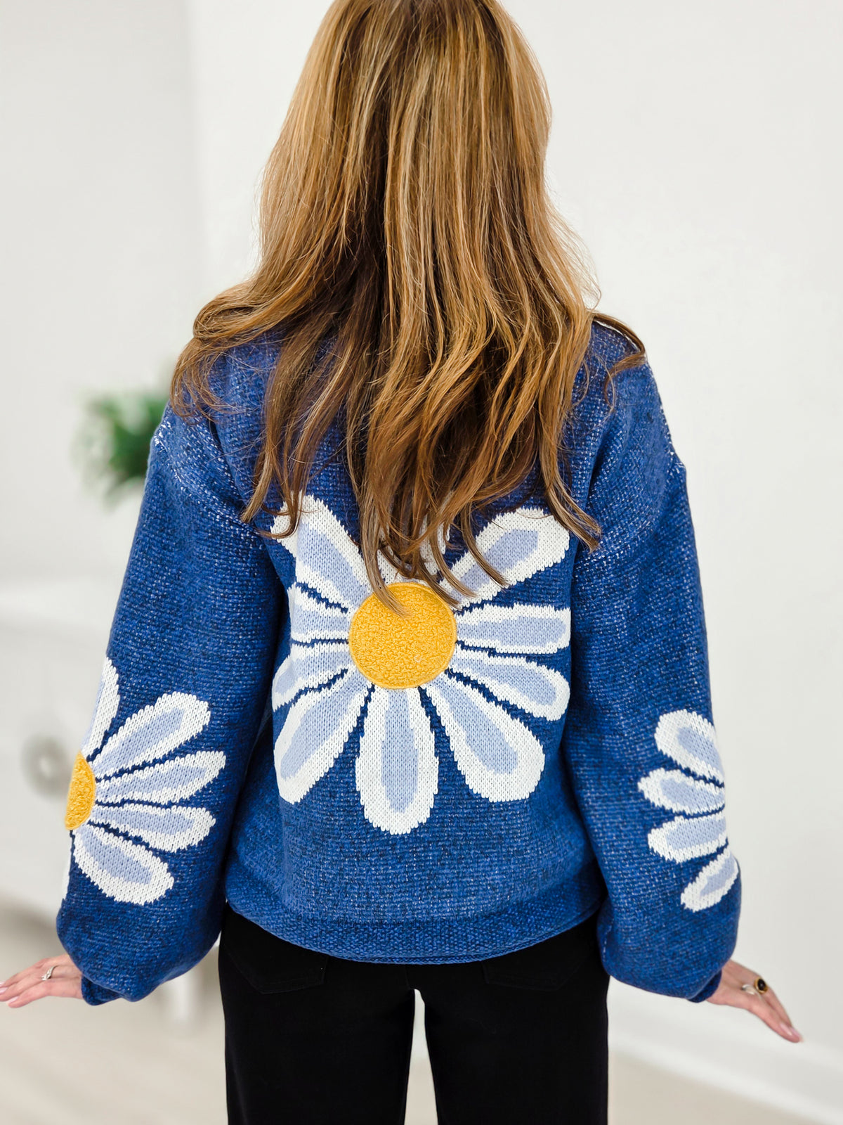 Oversized Daisy Knit Sweater