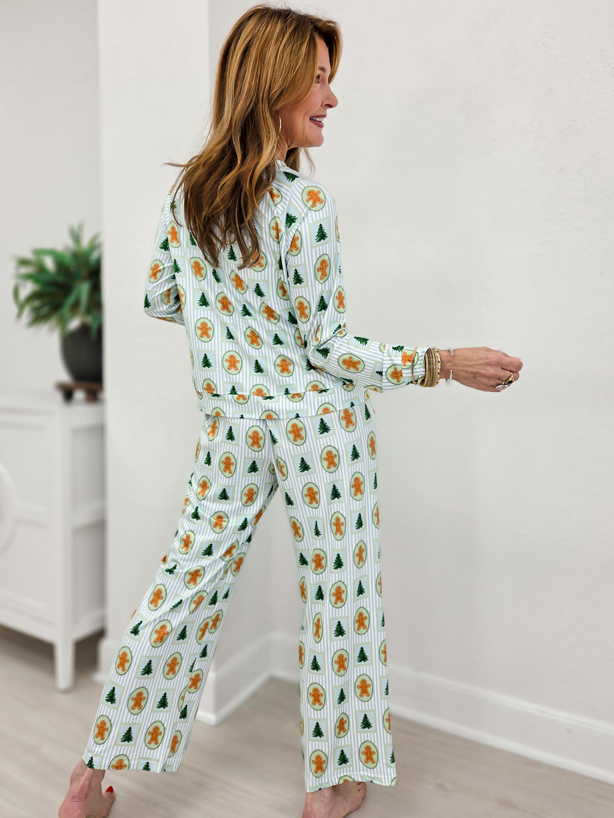 Gingerbread Christmas Pajama Set