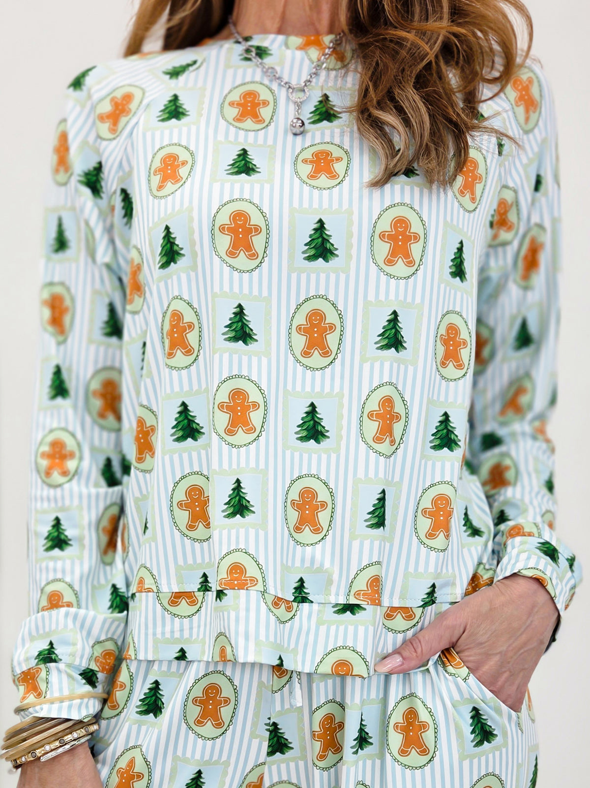 Gingerbread Christmas Pajama Set