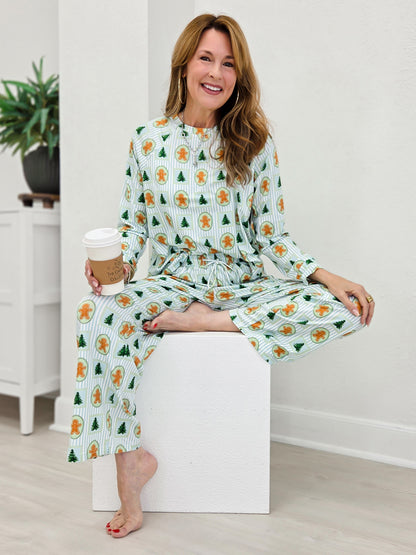 Gingerbread Christmas Pajama Set