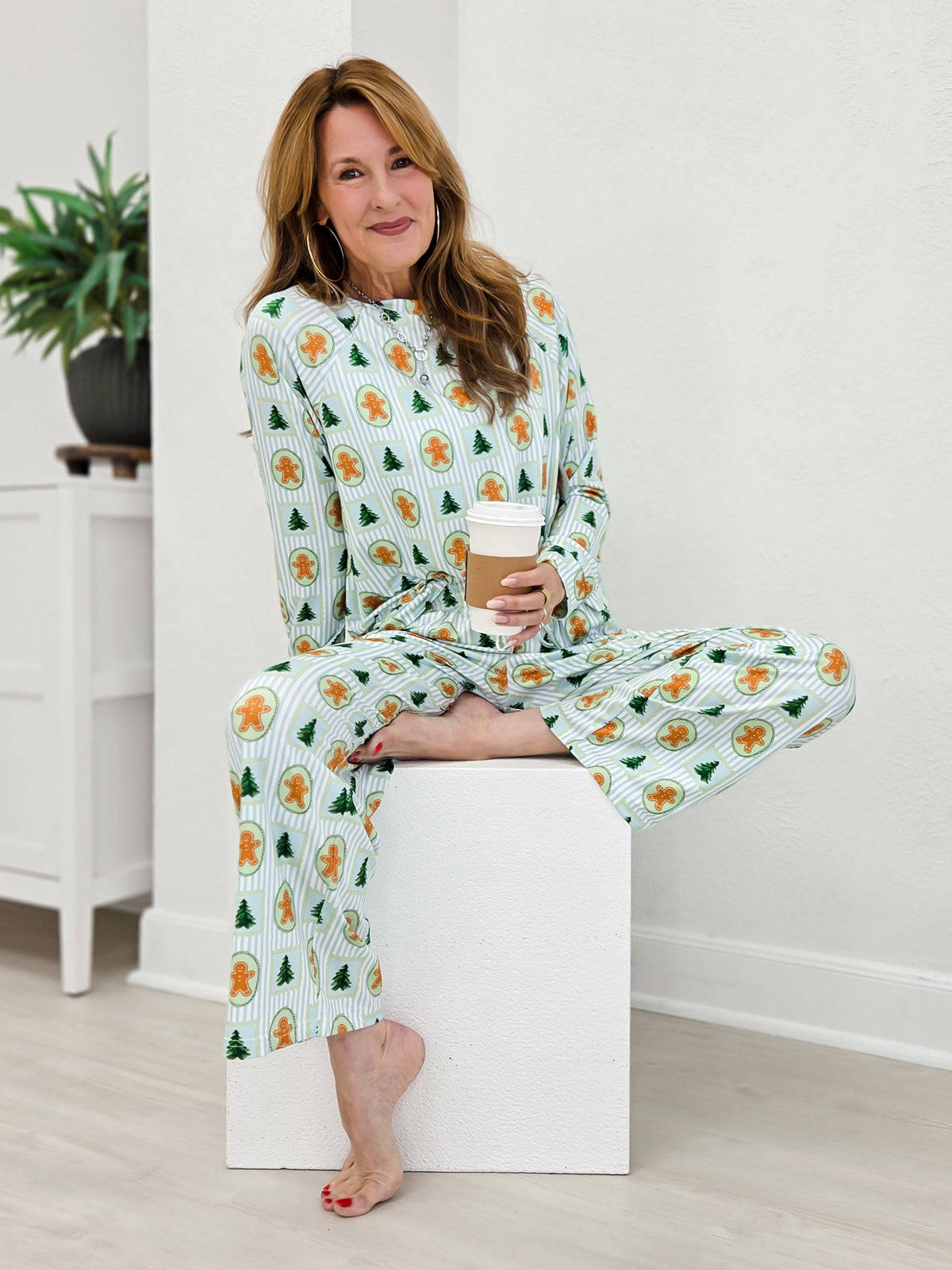 Gingerbread Christmas Pajama Set