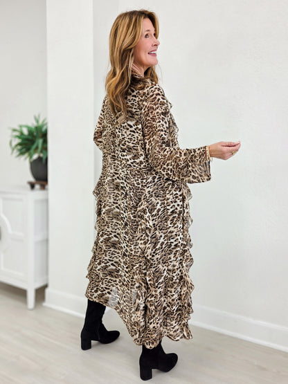 Leopard Maxi Kimono