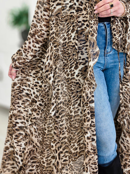 Leopard Maxi Kimono