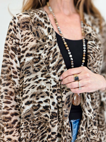 Leopard Maxi Kimono