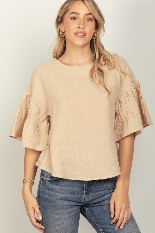 Cotton Gauze Casual Oversized Top