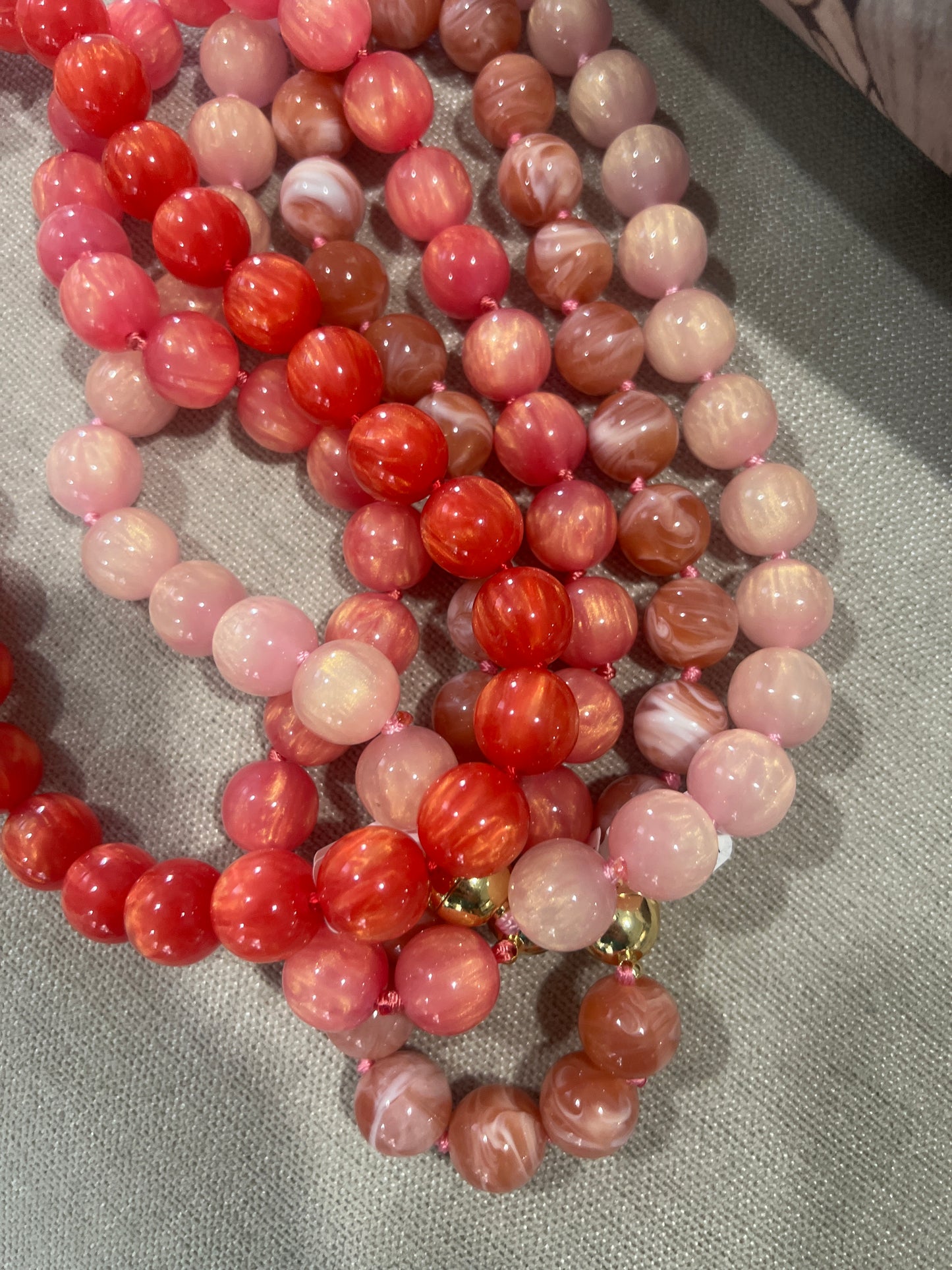 Large Semi Precious - Pinks